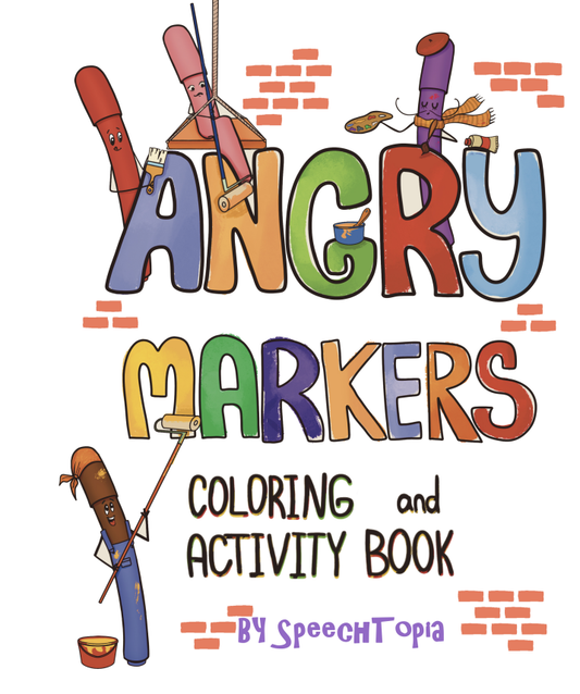 Angry Markers Coloring And Activity Book